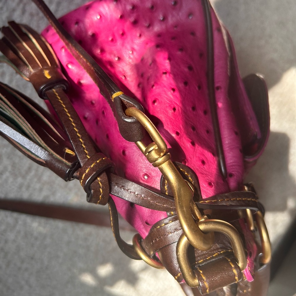 RARE magenta pink, purple, authentic Dooney, and Bourke bag - Picture 6 of 17